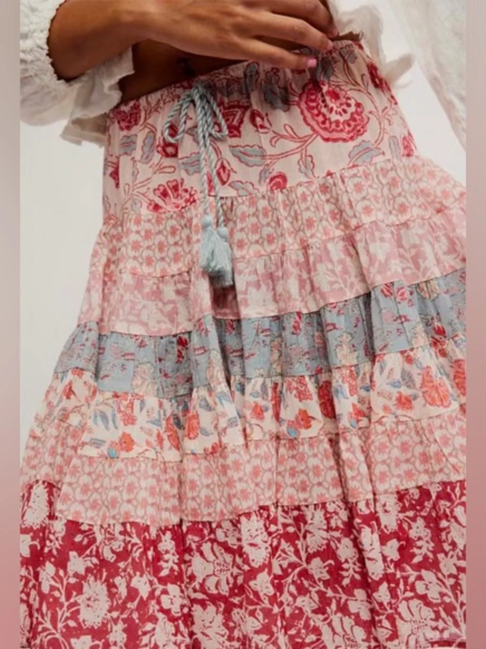 𝓯𝓹 Free People ~ Many Layers Midi Skirt - Picture 13 of 13